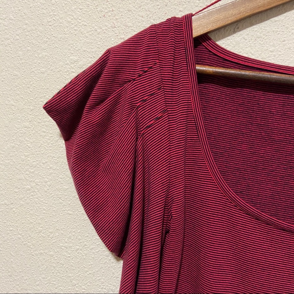 Free People Penelope Puff Sleeve Striped Top NWT - Picture 6 of 10